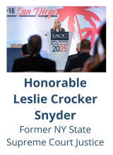 Judge Leslie Crocker Snyder- eblast image